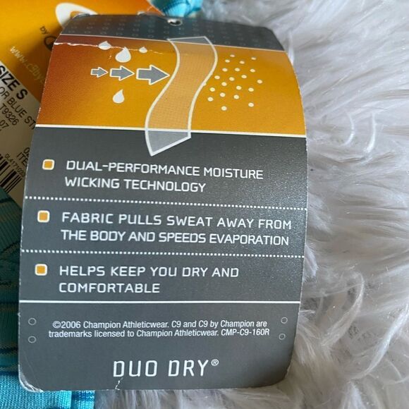 NEW C9 by Champion Athletic Sweat Wicking Duo Dry Tank Top Women’s Size Small - Picture 5 of 6